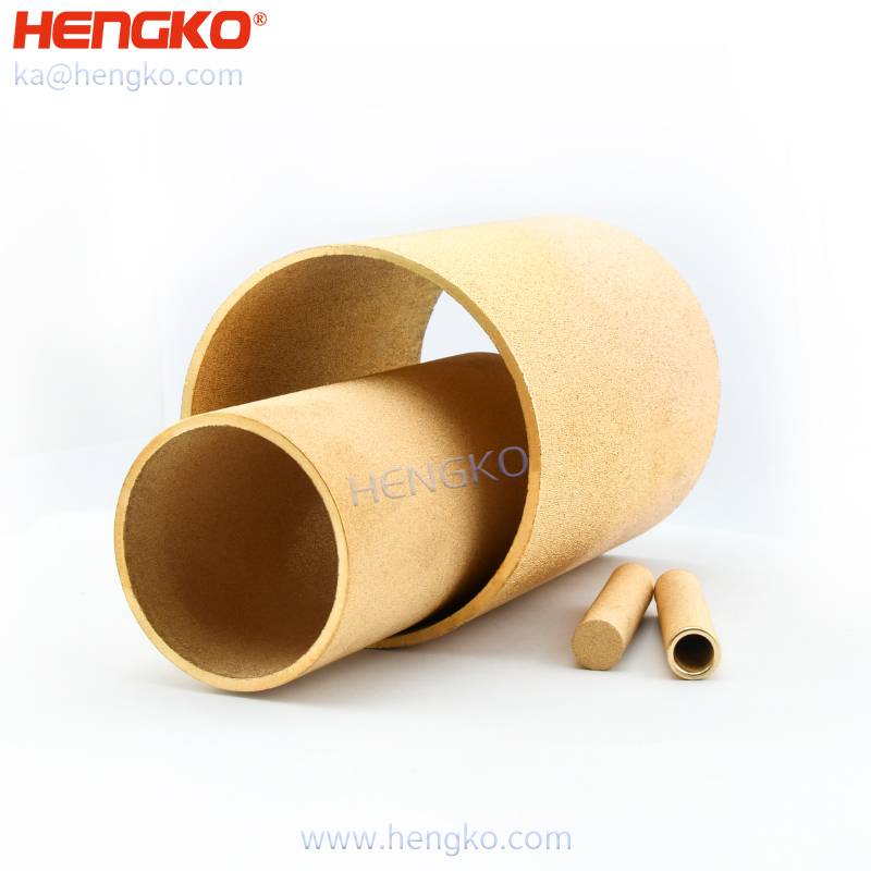 3 to 90 microns porous metal sintered bronze filter pipe fitting for oil filter filtration system Featured Image