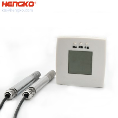 IP66 wireless SHT30 single bus industrial temperature and humidity sensor transmitter probe soil moisture I2C sensor stainless steel probe filter protection covers