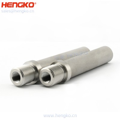 Tubo de filtro de metal poroso sinterizado personalizado 2 5 10 20 25 mícrons de aço inoxidável 304/316L para indústria ou sistema de filtro