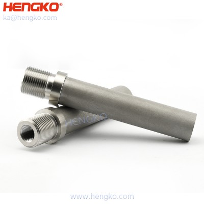 Custom sintered porous metal 2 5 10 20 25 microns stainless steel 304/316L filter tube for industry or filter system