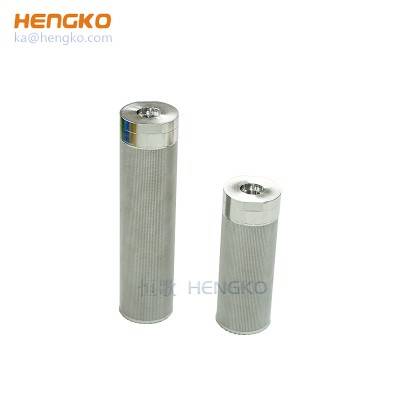 Lilin jenis Sintered 316L stainless steel mesh filter cartridge dapat digunakan kembali