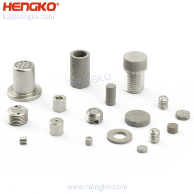 Custom sintered stainless steel 316L metal resists high temperature air filter cylinders cartridges