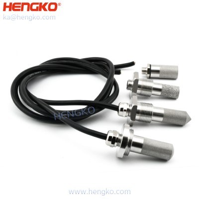 HENGKO Industrial high precision low humidity dew point transmitter – waterproof stainless steel temperature and humidity SHT20 vegetable greenhouse sensor probe filter housing enclosure