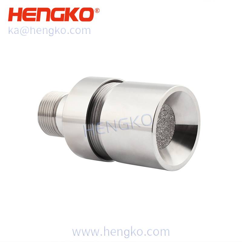 Excellent quality Gas Sensor Housing – sintered stainless steel 316L metal porous gas sensor alarm waterproof enclosure + sintered filter disc – HENGKO