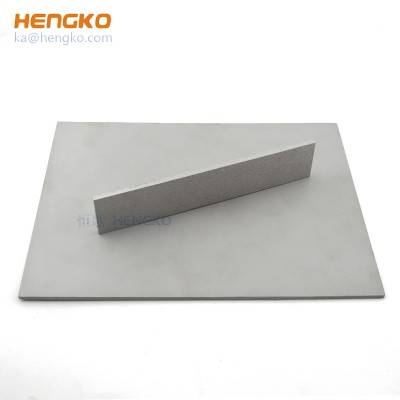 Corrosion resistant microns 316L stainless steel porous sintered filter metal sheets / plates for chemical industry, pharmaceutical industry