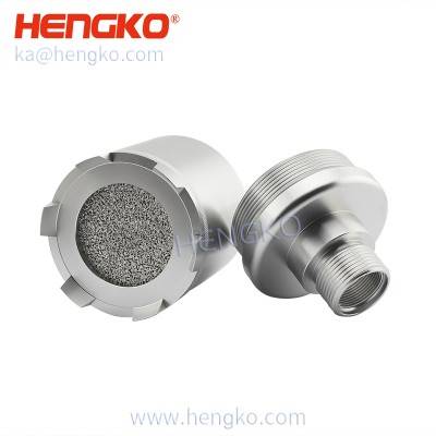 Porous sintered stainless steel 304/316 waterproof  and explosion-proof gas sensor probe filter protect housing