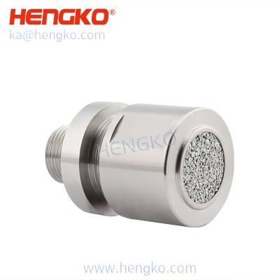 waterproof porous stainless steel explosion-proof gas sensor probe protective covers with disc for fixed industrial LPG gas leak detector by HENGKO