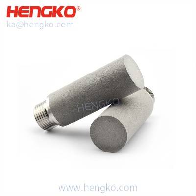 HK98G3/8U 20 Micron porous sintered waterproof anti-dust stainless steel temperature and humidity sensor housing