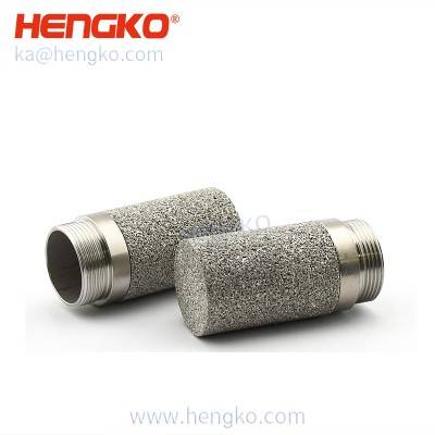 HK104MCU sinterizado poroso acero inoxidable resistente al agua temperatura y humedad Sensor sonda carcasa 20mm * 1mm utilizado para invernadero
