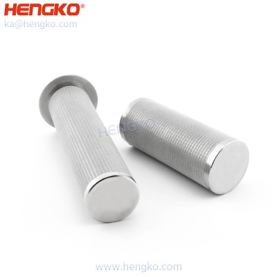 China supplier various microns customized stainless steel 316 316L wire mesh tube / cartidge filter used for medical pharmaceutical filtration