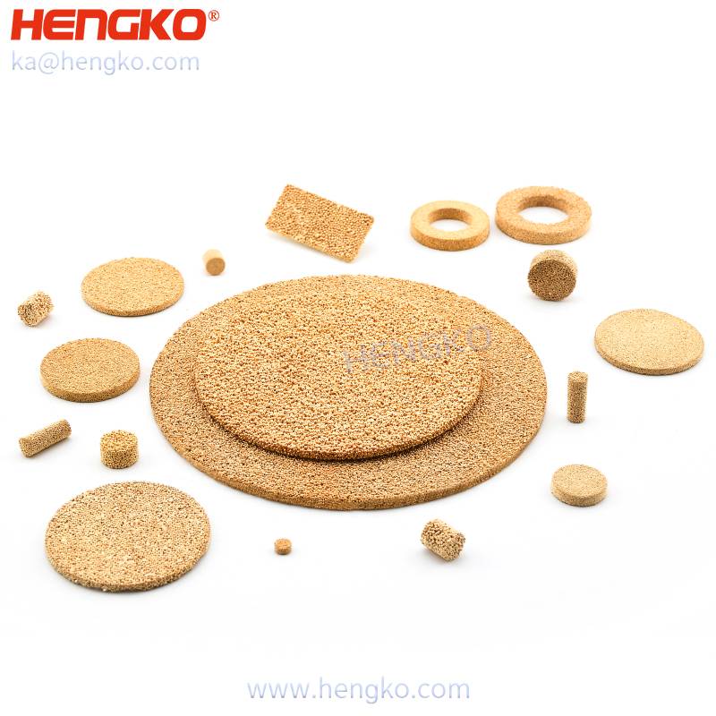Metal powder sintered porous porosity bronze 316 stainless steel micro filters discs Featured Image