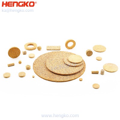 3 5 18 30 60 90 Micron porous sintered bronze air filter disc for industrial filtration system