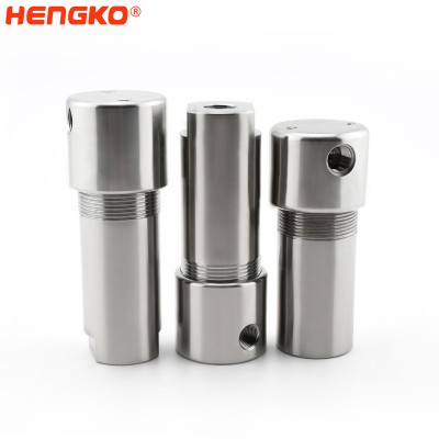 HENGKO  Extract Gas Sample Sintered Stainless Steel Filter Probe  Used For Analyzer Sample System