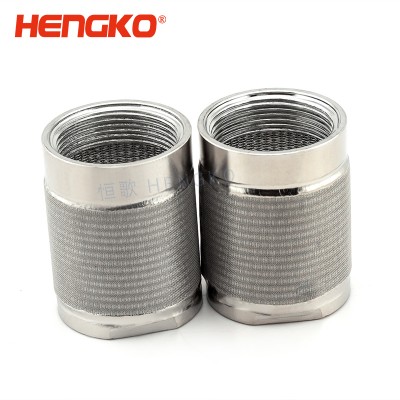 micron sintered 316L stainless steel single cartridge filter for oil water treatment