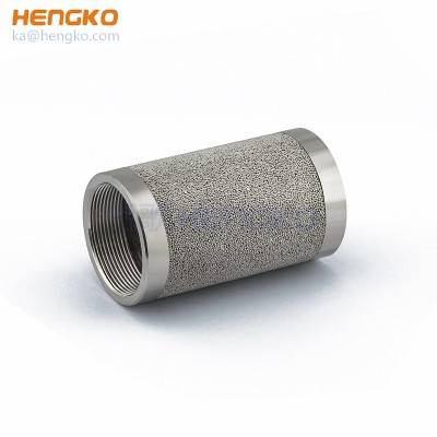 HENGKO stainless steel porous powder filter tube for throttle valve filter