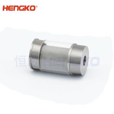 Microns porous stainless steel sintered filters inline reusable washable fuel filter