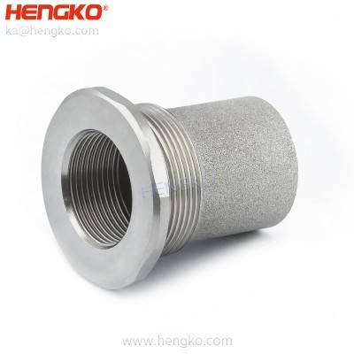 OEM logam keropos 316L stainless steel grosir sintered Filter