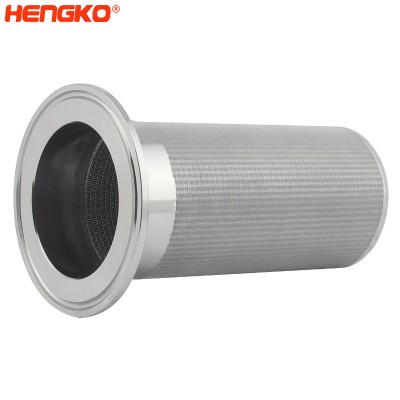 1.0-100um sintered porous metal stainless steel cartridge filter mesh perform in liquid and gas applications