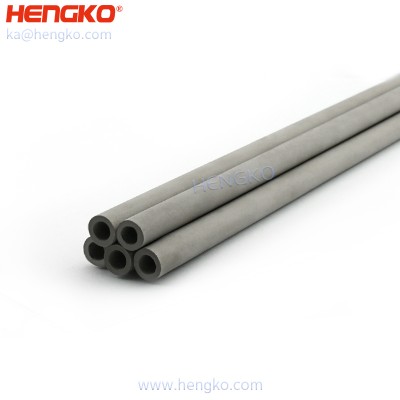 316L stainless steel porous metal straight filter tube shaped sparging assemblies