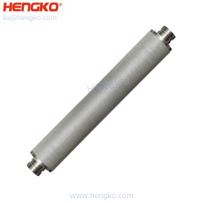 Micro powder sintered 304 316L stainless steel industrial dust collector oil filter cartridge housing