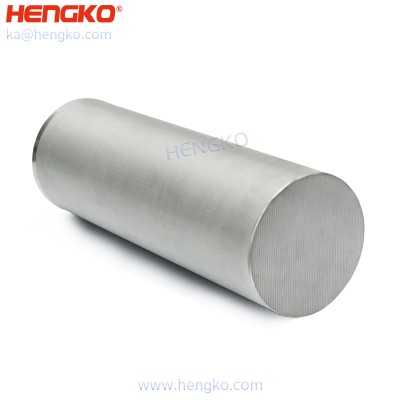 High pressure resistant for 316l sintered stainless steel wire mesh filter cartridge