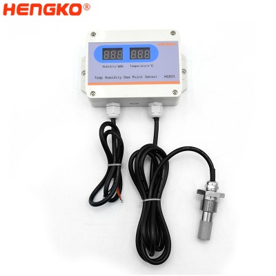 HG803 remote temperature and relative humidity transmitter with porous humidity probe protection for greenhouse