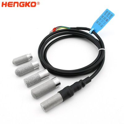 High Accuracy Low Consumption I2C Interface Temperature & Humidity relative Sensor Probe with heat shrink tube for environmental measurement