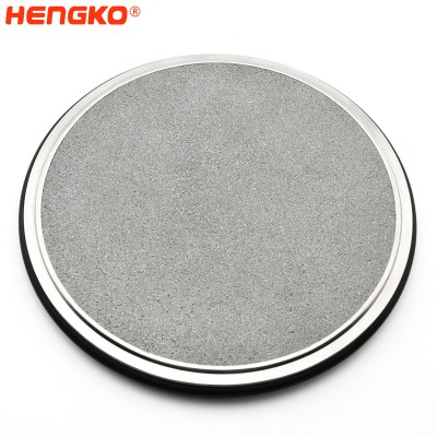 Sintered Stainless Steel Sanitary Tri Clamp Filter Disc with Viton O-Ring frit Gasket for Precision Extraction Equipment (CBD extracts )