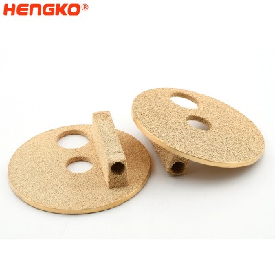Sintered filter parts and micron sintered porous metal bronze filter disc