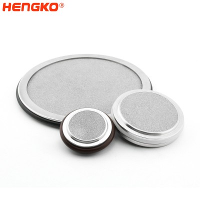 Sintered Stainless Steel Sanitary Tri Clamp Filter Disc ma Viton O-Ring frit Gasket mo Meafaigaluega Fa'asa'o (CBD extracts)