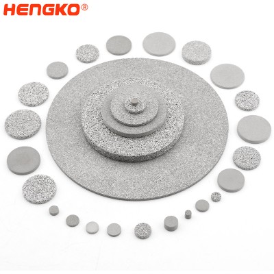 Porous metal ss sintered filter disc with fast flow rate for micron-sized filtration application