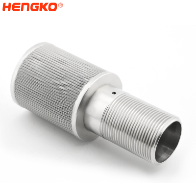 5 40 micron sintered stainless steel porous metal fuel oil/air/dust filter wire mesh cartridge