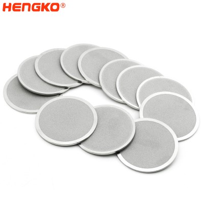 Sintered porous metal filter disc 20 micron for Gas purification and analysis