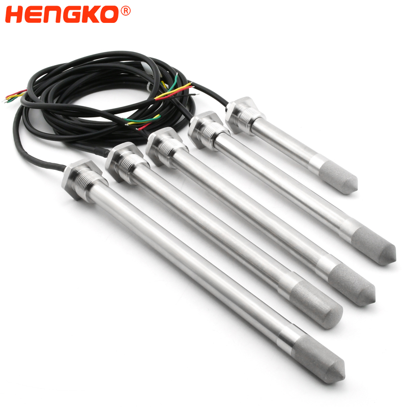 Trending Products Temperature And Relative Humidity Sensor -
 HENGKO Real-time monitoring dust-proof high temperature and relative humidity sensor probe with flange for industrial HVAC systems-wall...
