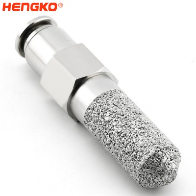 Weatherproof & Breathable Humidity and Temperature Sensor Probe Housing – Stainless Steel Powder Filter