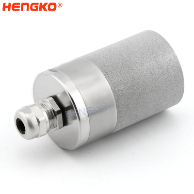 Waterproof IP67 wholesale sintered stainless steel network temperature and humidity sensor filter protection sensor housing used for incubator