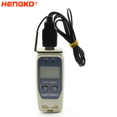 USB LCD Display Digital Temperature Data Logger 65000 Points Reusable Temperature Recorder Capacity Software for Window