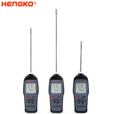 Handheld digital temperature relative humidity data recorder meter portable hygrometer for storerooms, buildings