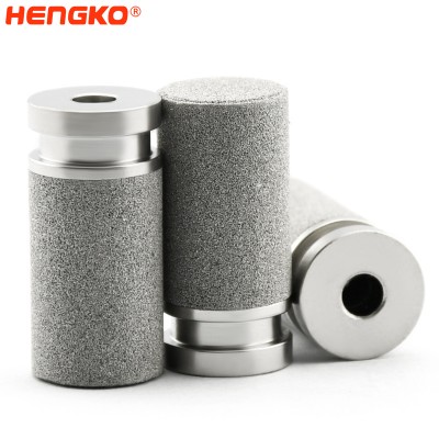 HENGKO new sintered porous powder stainless steel carbonation stone micro air sparger bubble diffuser nano oxygen generator for hydroponic farming
