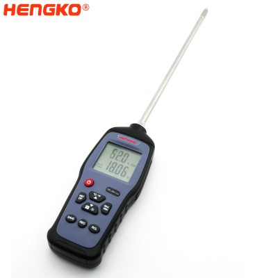 HK-J8A102 Handheld digital hygrometer with calibration certificate digital temperature humidity meter with logging