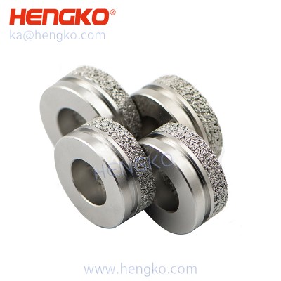 Customized size seamless sintered porous metal stainless steel 304/316L powder sintering filter disc used for Helium Leak Detector