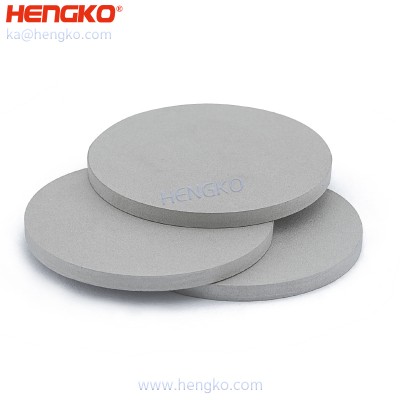 D9.5*H9.5 60-90um sintered porous metal filter disc used for filtration of fluids