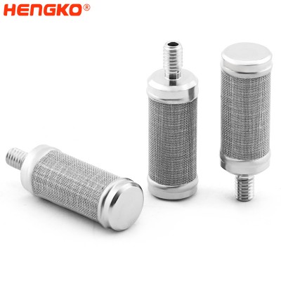 20 Micron 316 Stainless Steel Wire Mesh Filter Cartridge,  Inner Core, 32mm Length, M4 Thread