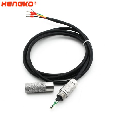 HENGKO IP67 waterdigte uitruilbare relatiewe humiditeit en temperatuur sensor sonde met 30-40um humiditeit sensor omhulsel