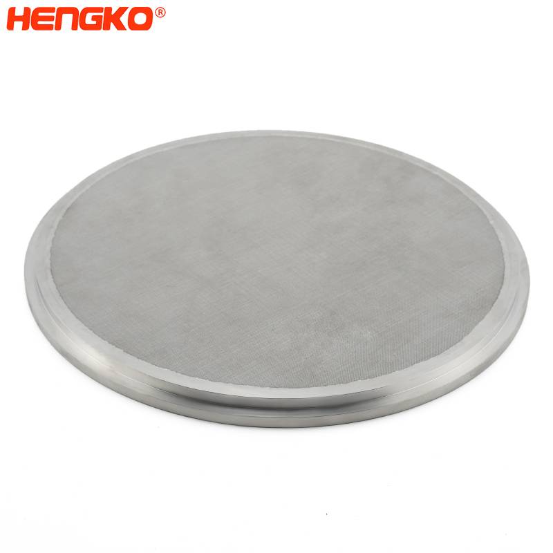 Feuille/plaque filtrante ronde en métal en acier inoxydable 316L