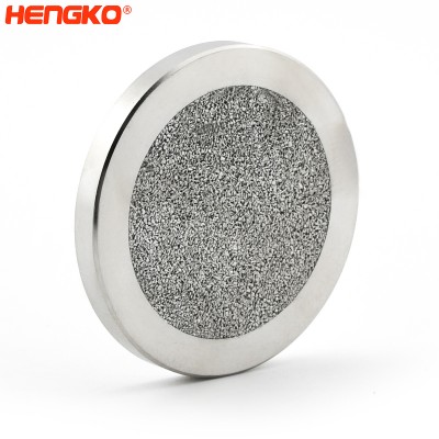 nerūdijančio plieno filtro diskų tiekėjas pakaitinis mikronų sukepinto poringumo metalo milteliai 316L nerūdijančio plieno diskinis filtras su žiedu, naudojamas farmacijos pramonėje