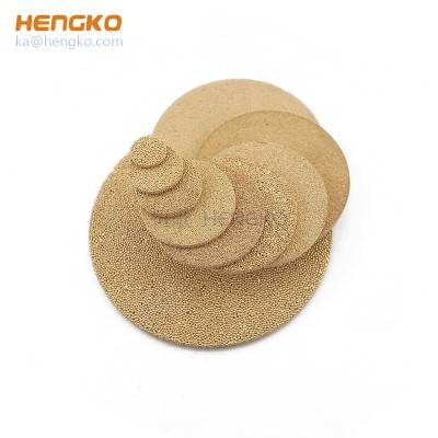 Porous metal sintered porous bronze filter plates/sheet for flow and sound control