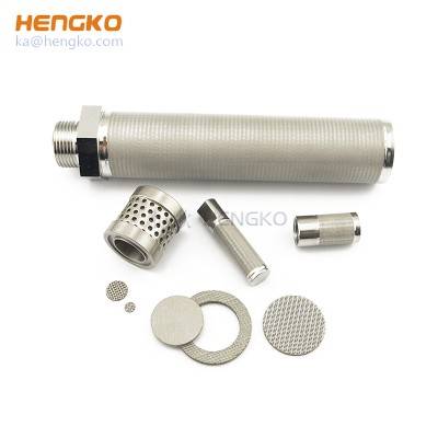 Sintered seamless stainless steel 304/316L wire mesh filter pipe for filtration system