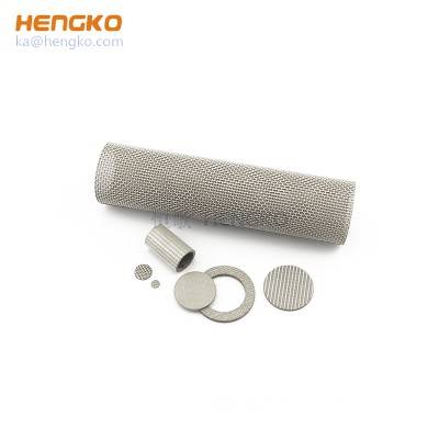 Sintered 5 10 40 100 microns porous 316L stainless steel filter wire mesh for dust filter