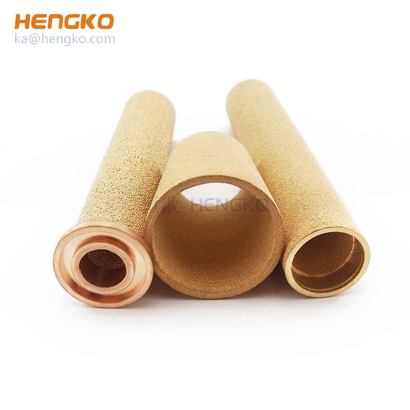 Medical chemical liquid oil and gases 3um-90 microns powder porous all-metal steam sintered filter tube Featured Image
